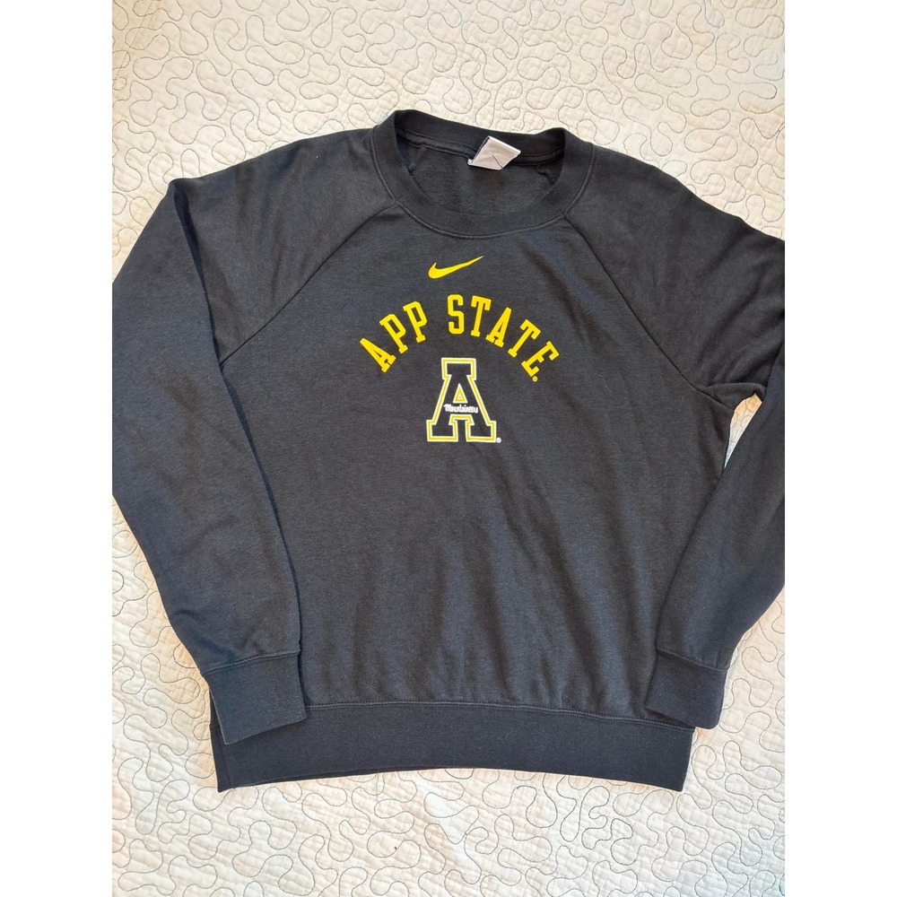 Nike App State Mountaineers Sweatshirt Women's Small Black NWOT #668